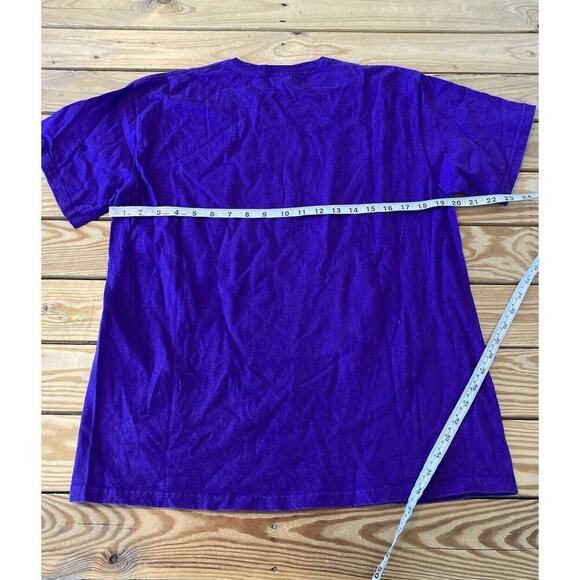 Vintage Delta Yes We Did Baltimore World Champs Graphic T Shirt Large Purple - Picture 6 of 6